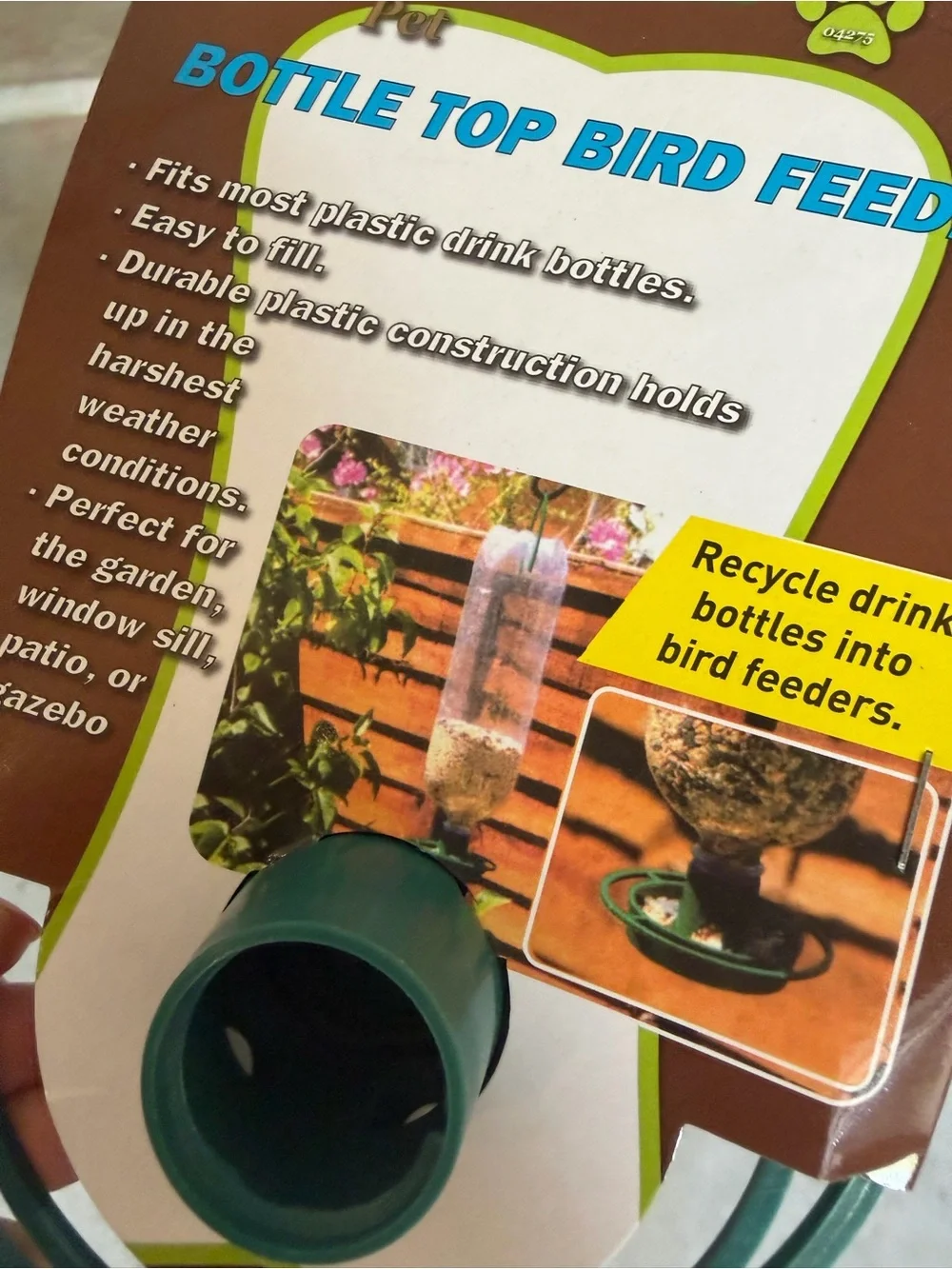 Bottle Top Bird Feeder